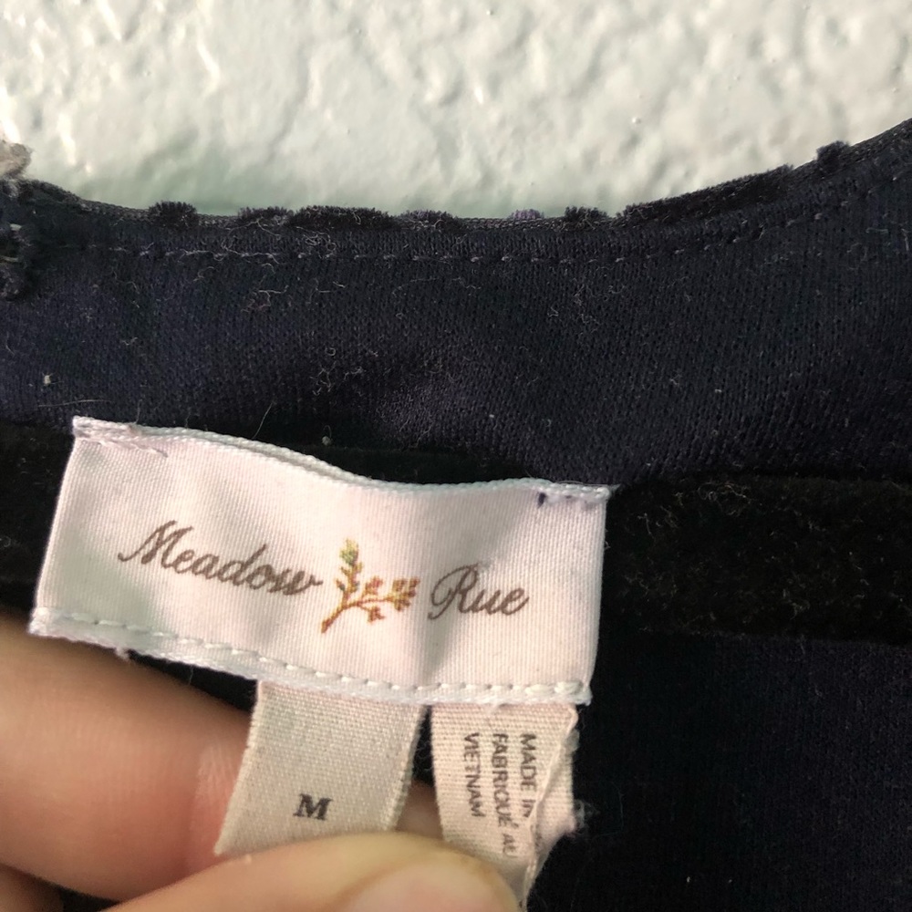 Navy Blue Anthropologie Meadow Rue Dress - Picture 3 of 4